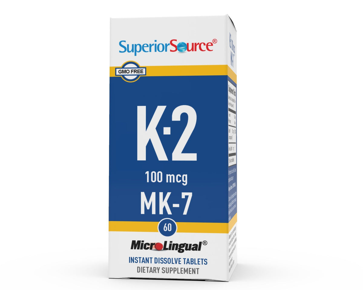 Superior Source Vitamin K2 100 mcg MK7 60 Sublingual Tablet