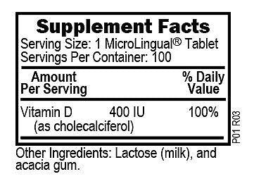 Superior Source Vitamin D3 400 IU 100 Sublingual Tablet