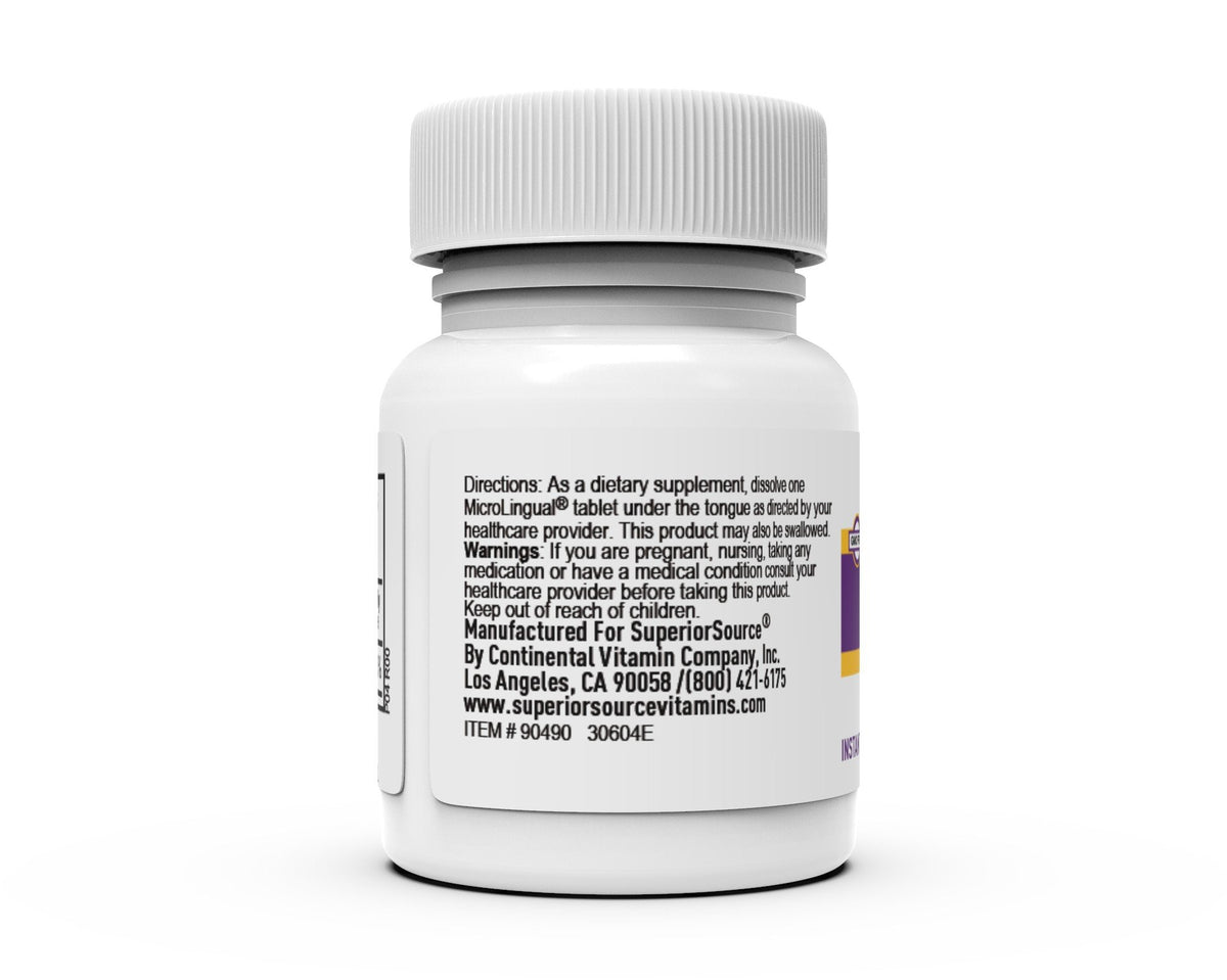 Superior Source Biotin 10,000 mcg 60 Sublingual Tablet