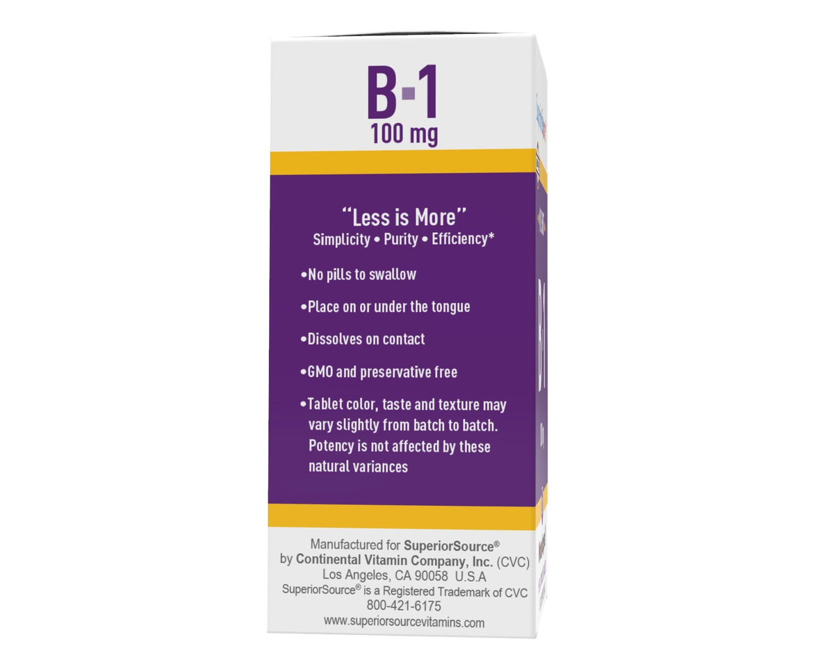 Superior Source Vitamin B1 100 Sublingual Tablet