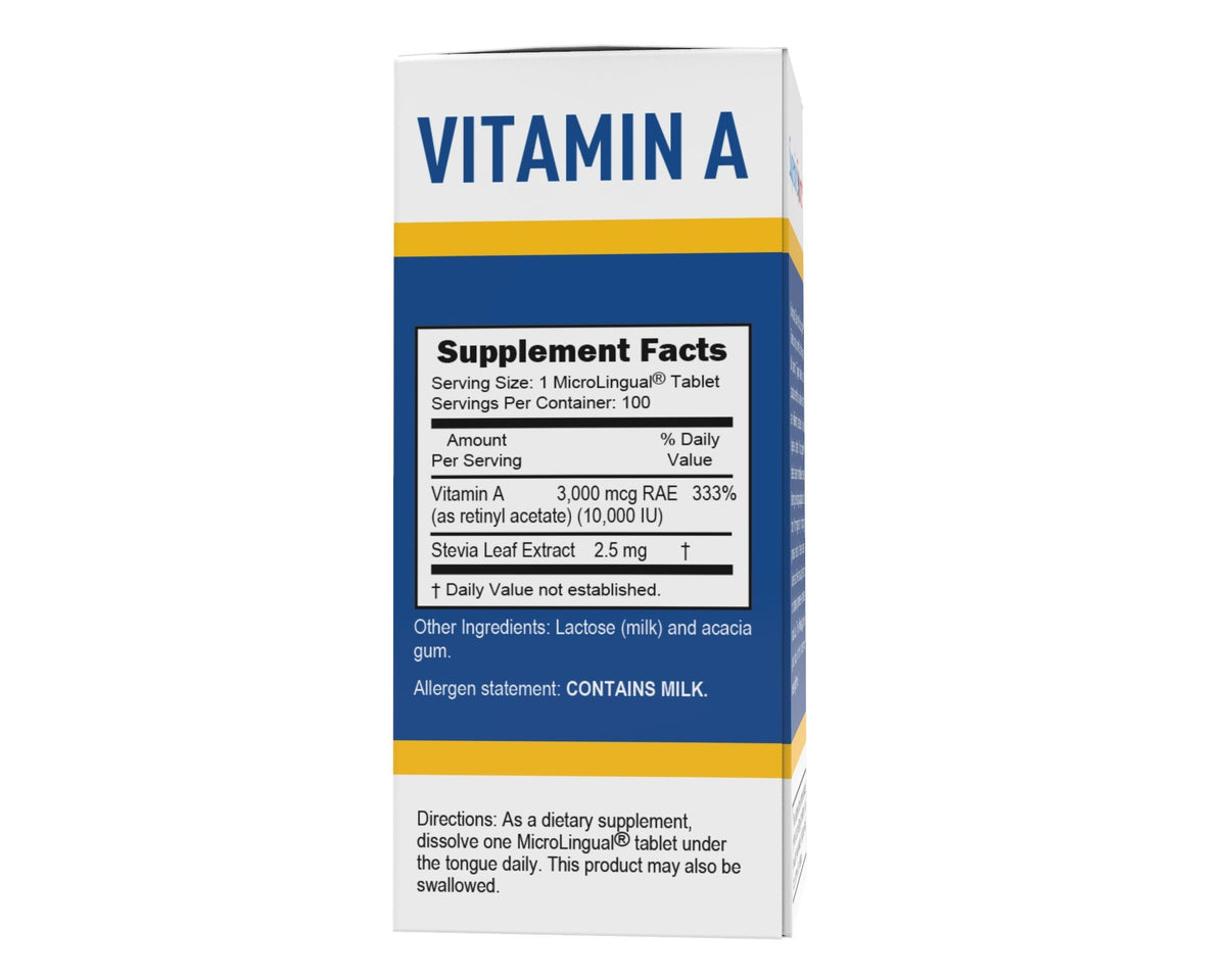 Superior Source Vitamin A 10,000 IU (Acetate) 100 Sublingual Tablet