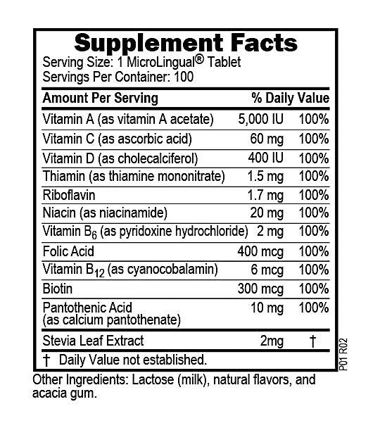 Superior Source One Daily Value Multi Vitamin 100 Sublingual Tablet