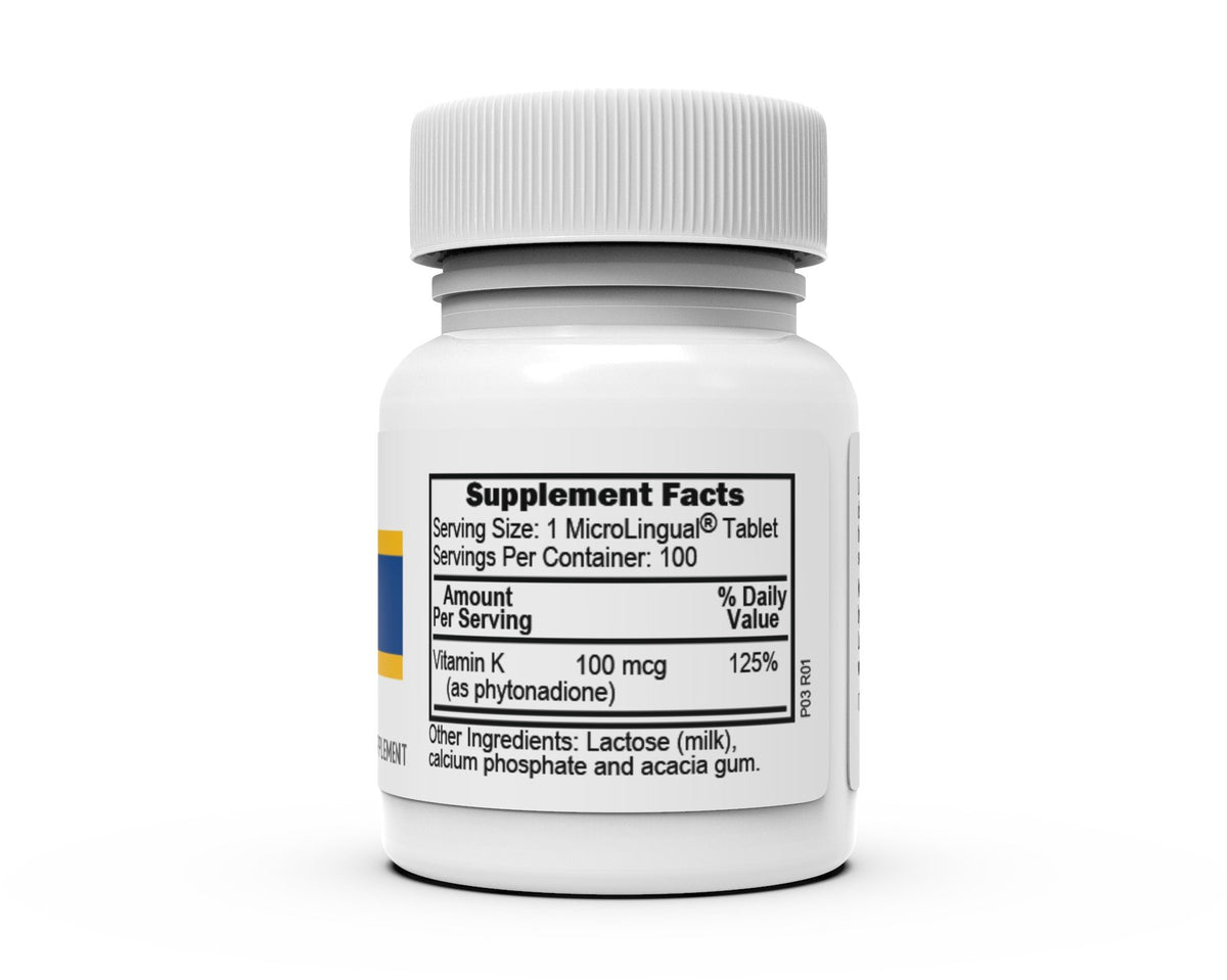 Superior Source Vitamin K1 100 mcg 100 Sublingual Tablet