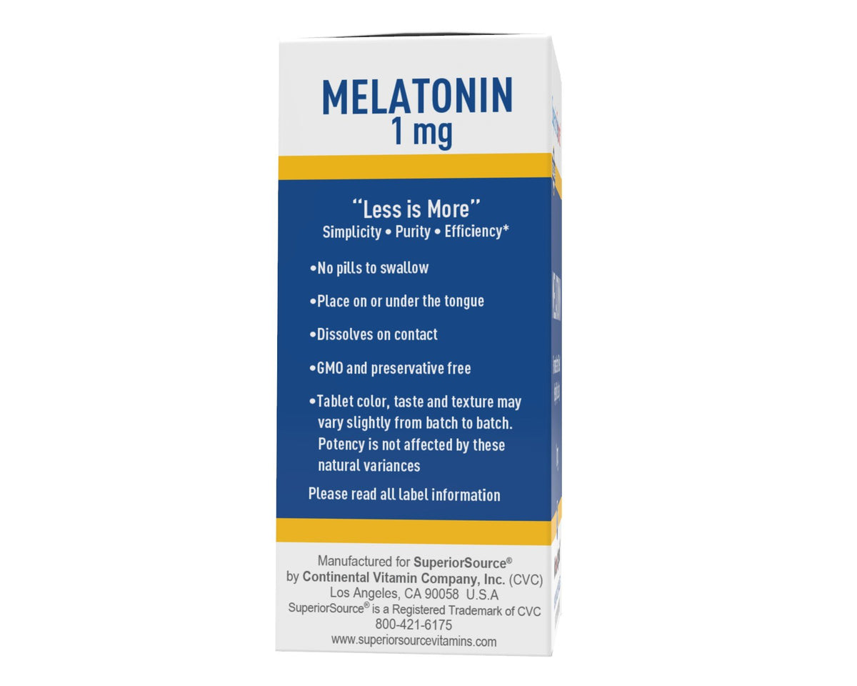 Superior Source Melatonin 1 mg 100 Sublingual Tablet