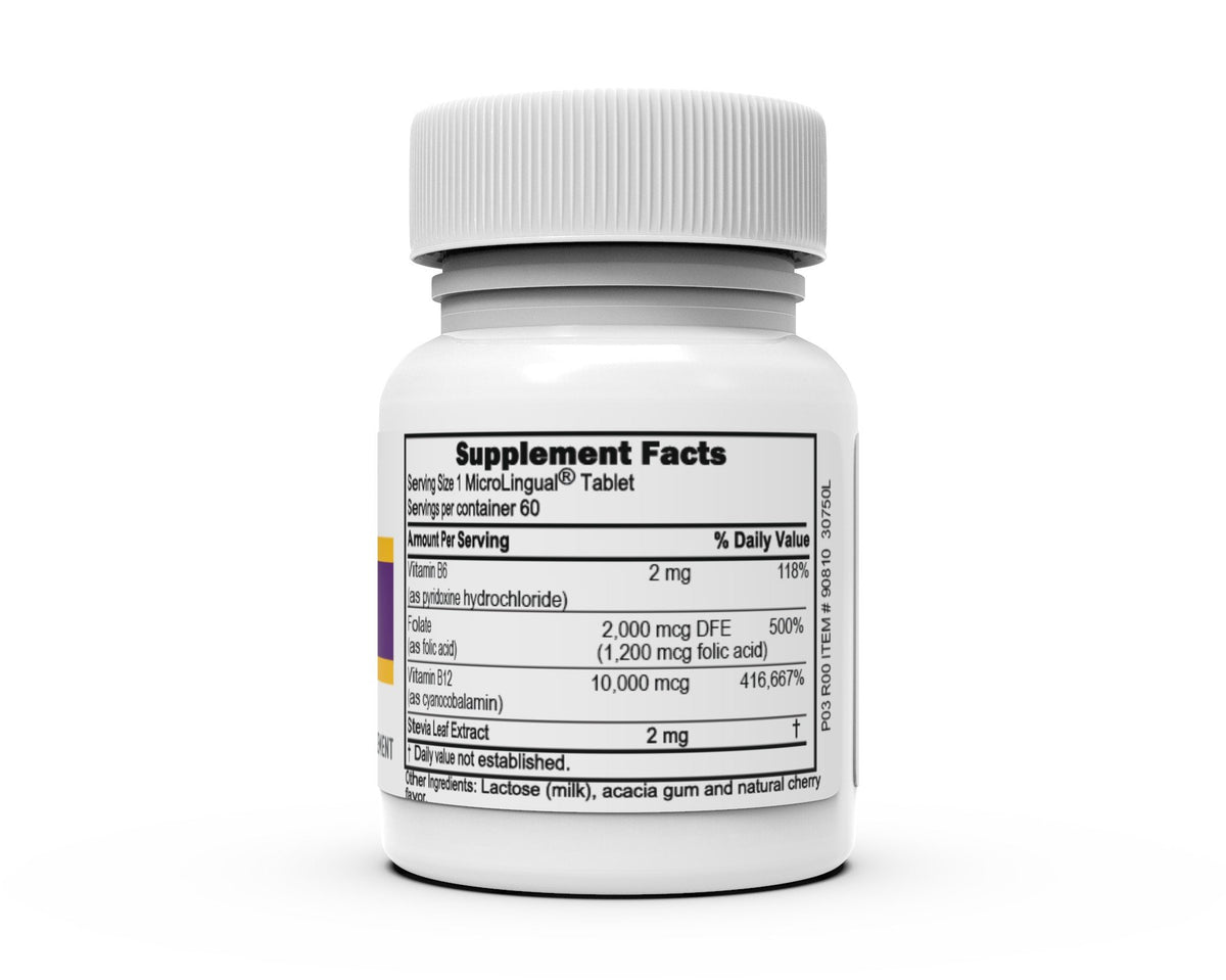 Superior Source No Shot B12 10,000 mcg / B-6 / Folic Acid 1200 mcg 60 Sublingual Tablet