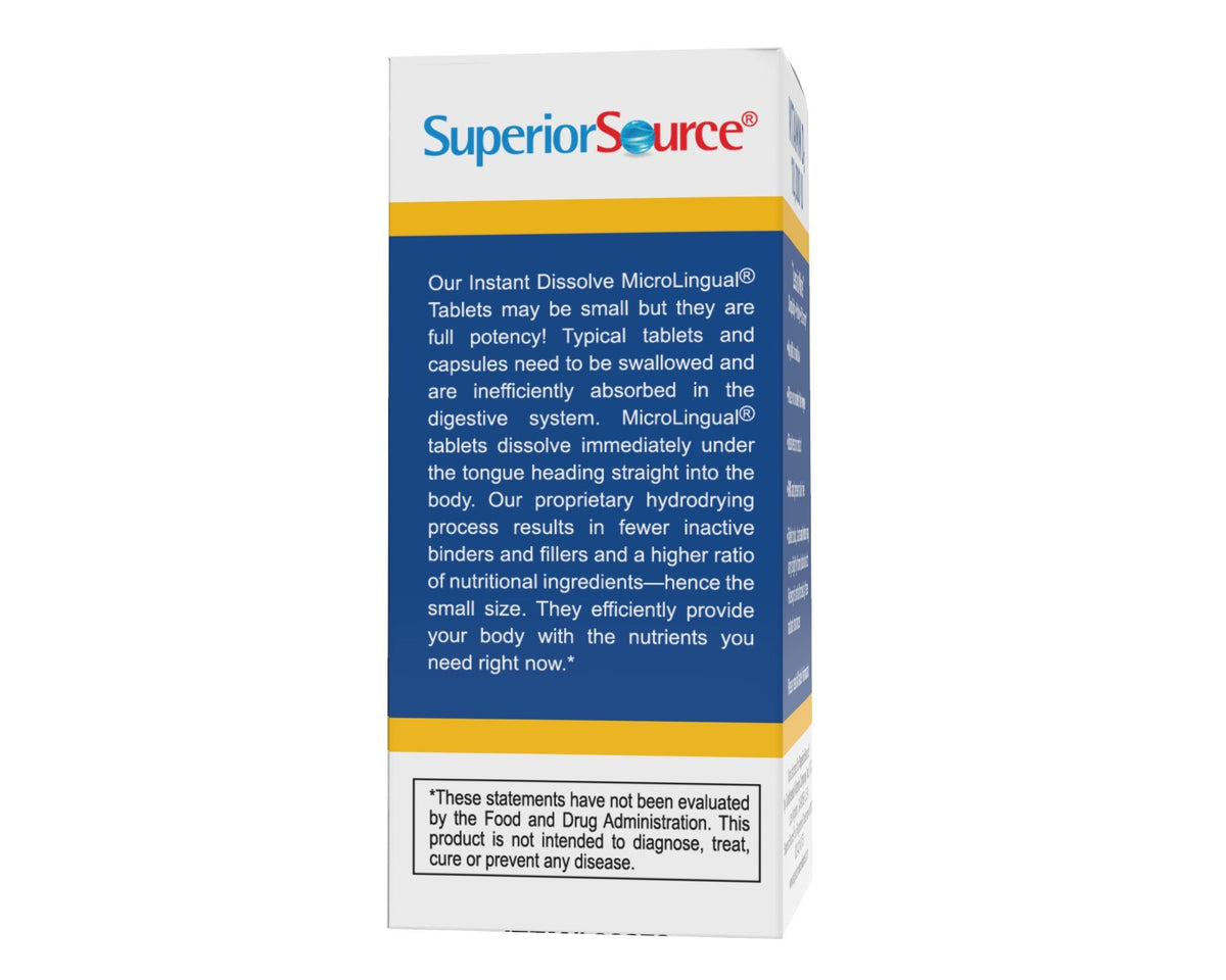 Superior Source Vitamin D 10,000 IU - Extra Strength 100 Sublingual Tablet