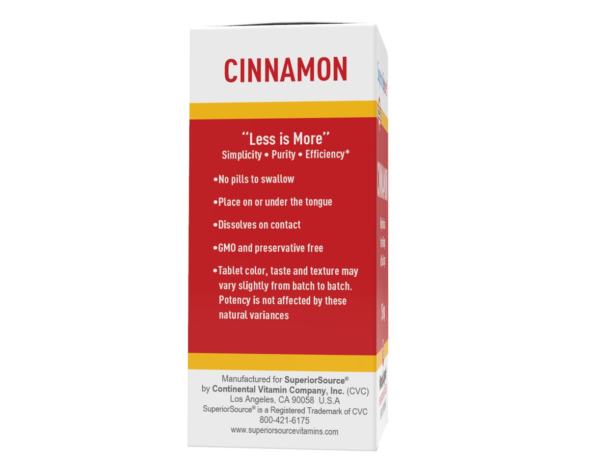 Superior Source Cinnamon Extract (10:1) 150 mg 120 Sublingual Tablet