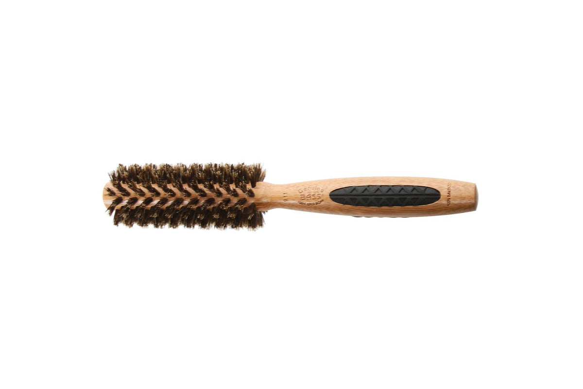 Small Round Hairbrush | Bass Brushes | Wild Boar Bristles | Bamboo Handle | 1 Brush | VitaminLife