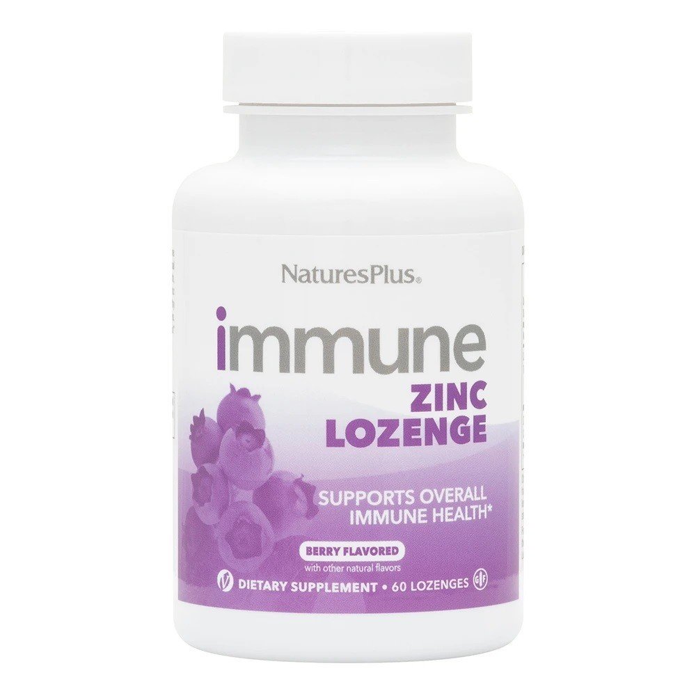 Nature&#39;s Plus Immune Zinc 60 Lozenge