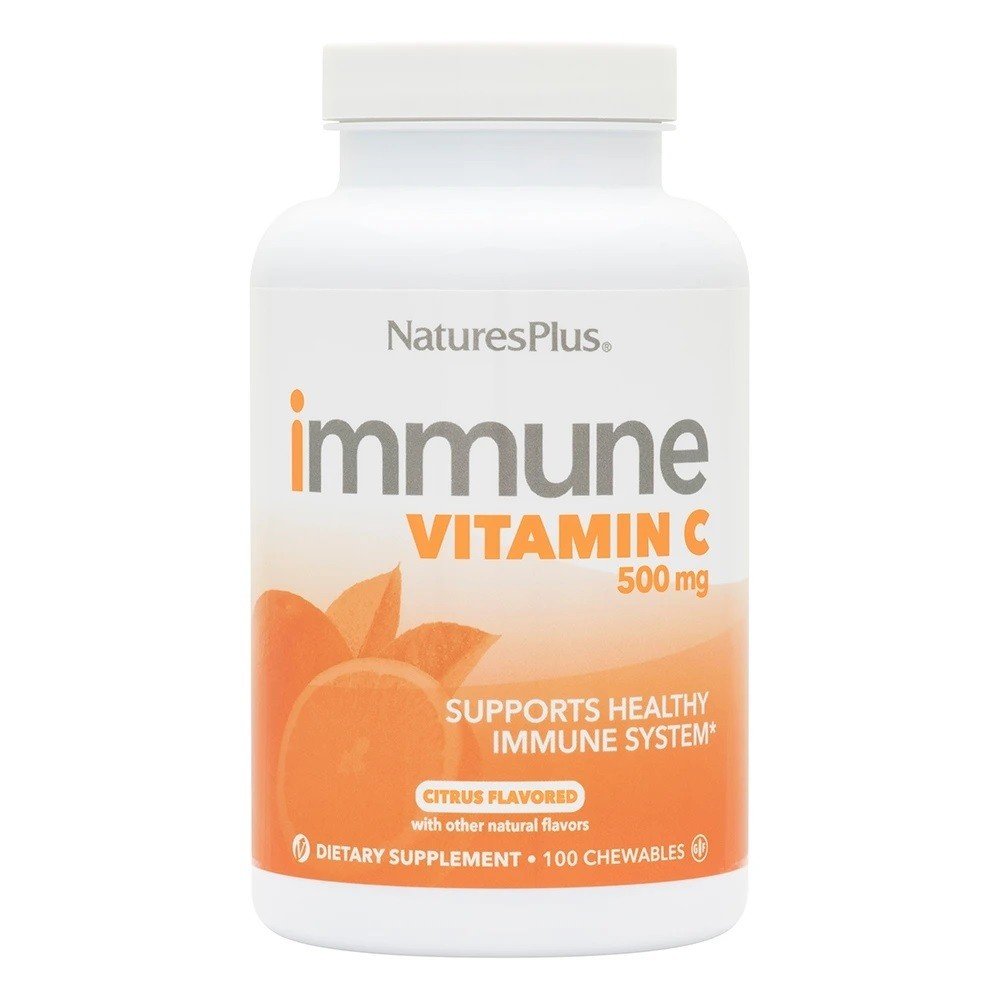 Nature&#39;s Plus Immune Vitamin C 500mg 100 Chewable