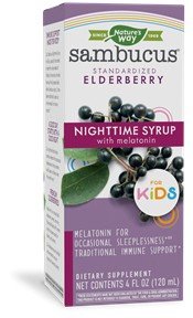 Nature's Way Sambucus Kids NightTime Syrup w/ Melatonin 4 fl oz Liquid