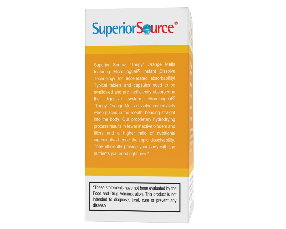 Superior Source C 500 mg Tangy Orange Melts 90 Sublingual Tablet