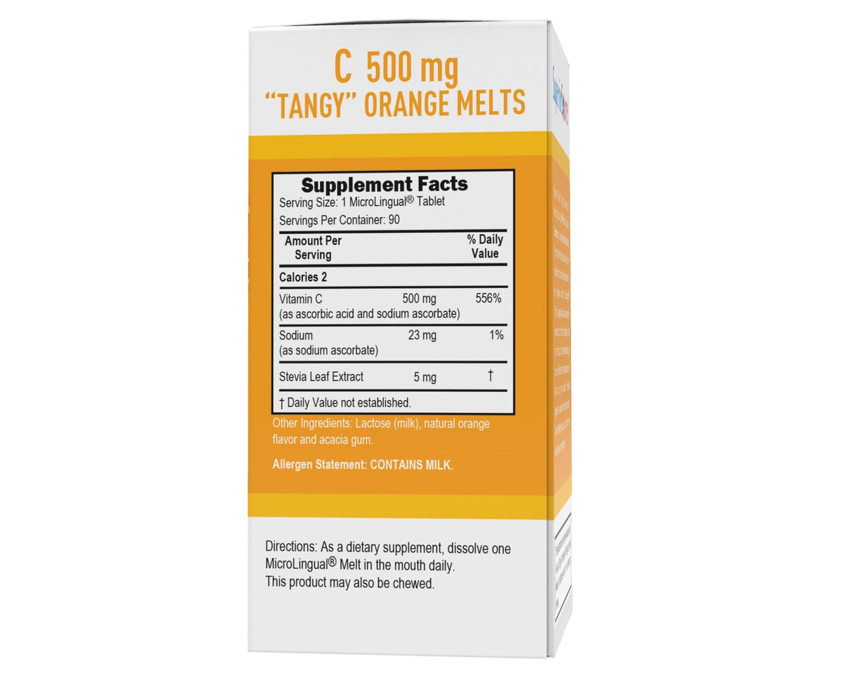 Superior Source C 500 mg Tangy Orange Melts 90 Sublingual Tablet