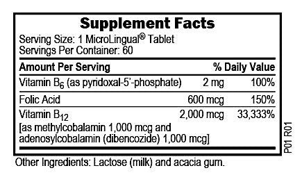 Superior Source NO SHOT Advanced B-12 2,000 mcg / B-6 / Folic Acid 600 mcg 60 Sublingual Tablet