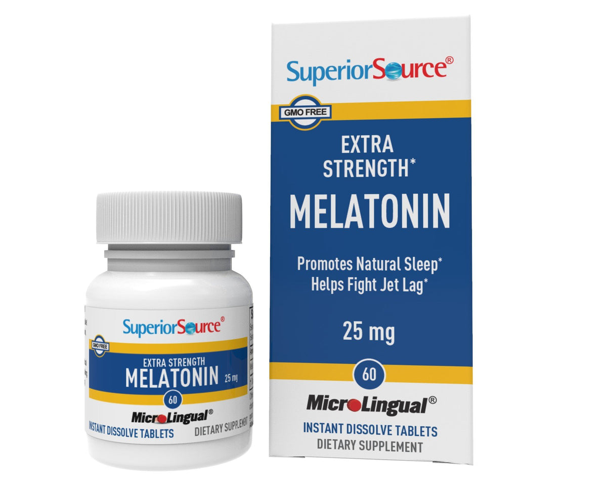 Superior Source Extra Strength Melatonin 60 Sublingual Tablet