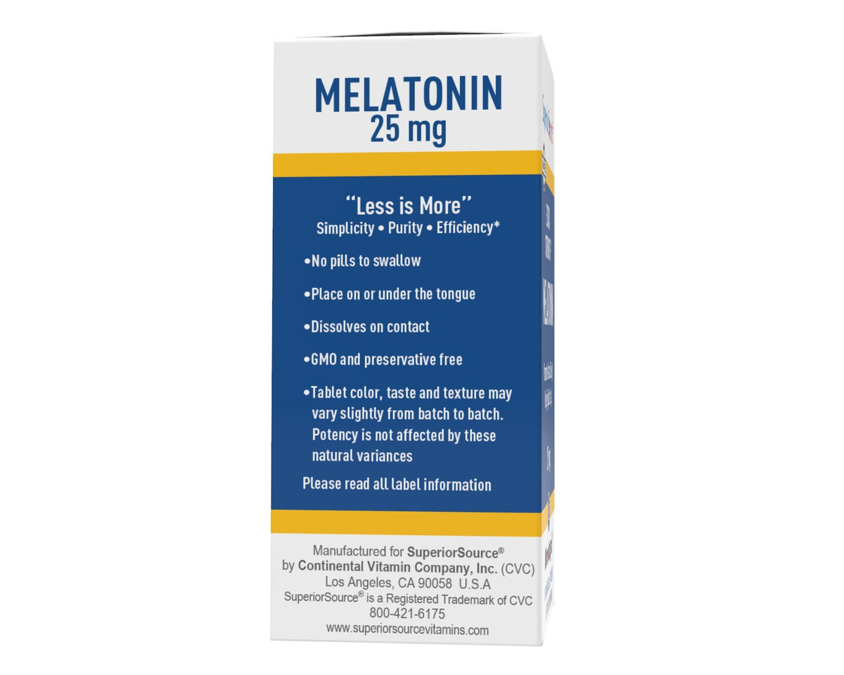 Superior Source Extra Strength Melatonin 60 Sublingual Tablet