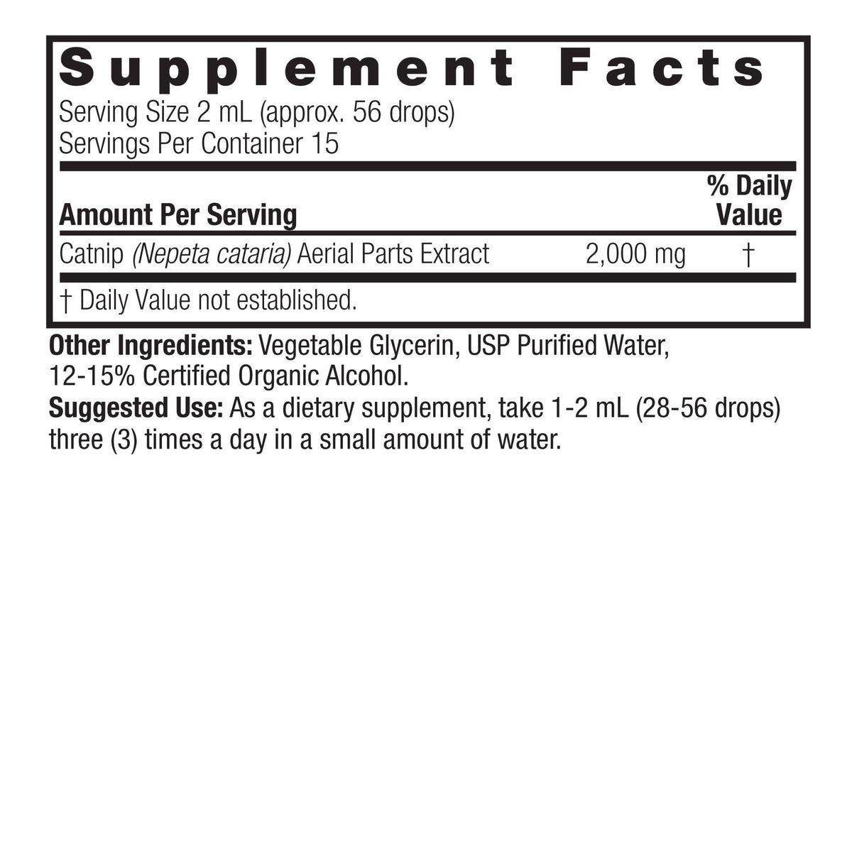 Nature's Answer Catnip Extract 1 oz Liquid