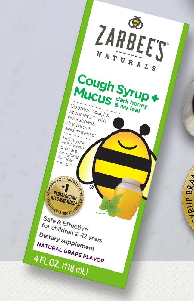 Zarbee's Naturals Cough Syrup + Mucus Natural Grape Flavor 2 fl oz Liquid