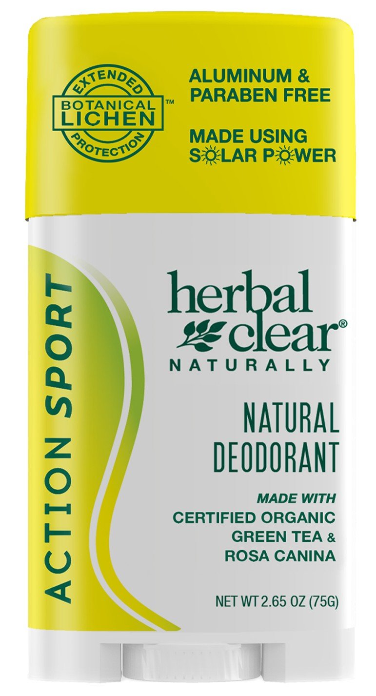 Herbal Clear Naturally Action Sport Deodorant 2.65 oz Stick