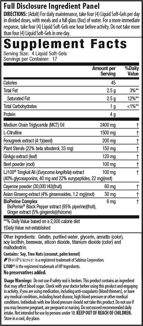 Irwin Naturals Testosterone Mega-Boost RED 56 Softgel