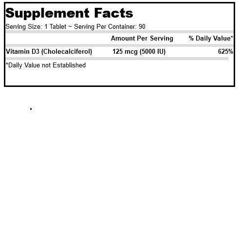 Deva Vegan Vegan Vitamin D3 5000 IU 90 Tablet