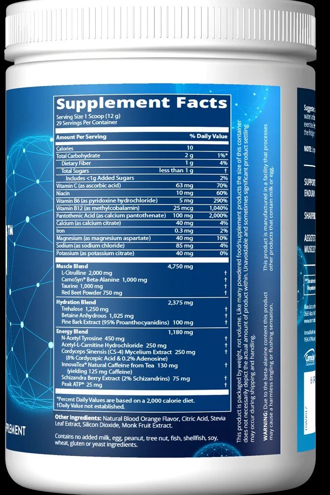 MRM (Metabolic Response Modifiers) Driven Preworkout Blood Orange 350 g Powder