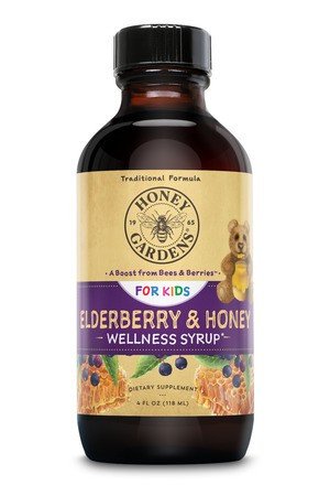 Honey Gardens Kids Elderberry & Honey Syrup 4 oz Liquid