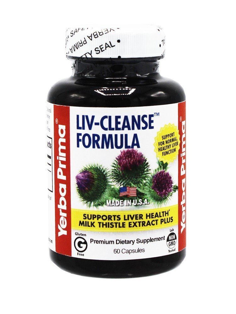 Yerba Prima Liv-Cleanse Formula 650mg 60 Tablet