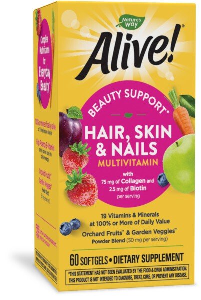 Nature's Way Alive! Hair, Skin & Nails Multi-Vitamin 60 Softgel