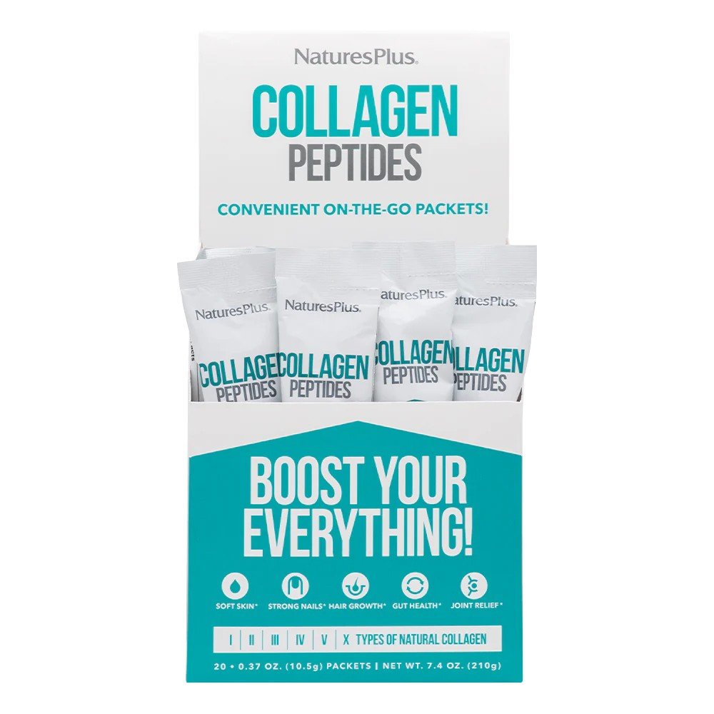 Nature&#39;s Plus Collagen Peptides 20 Stick Packs Box