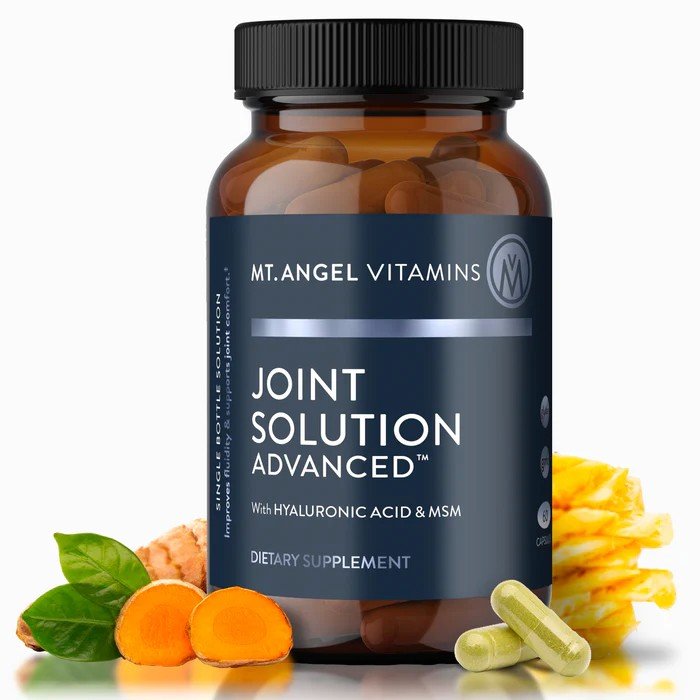 Joint Solution Advanced | Mt. Angel Vitamins | Joint Comfort | Hyaluronic Acid | MSM | Dietary Supplement | 60 Capsules | VitaminLife