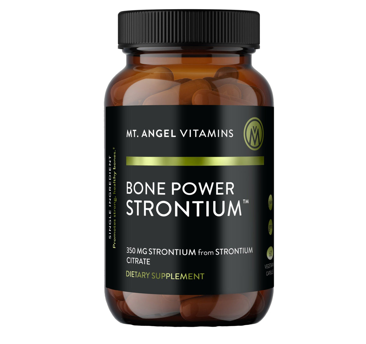 Mt. Angel Vitamins Bone Power Strontium 60 Vegetarian Capsules
