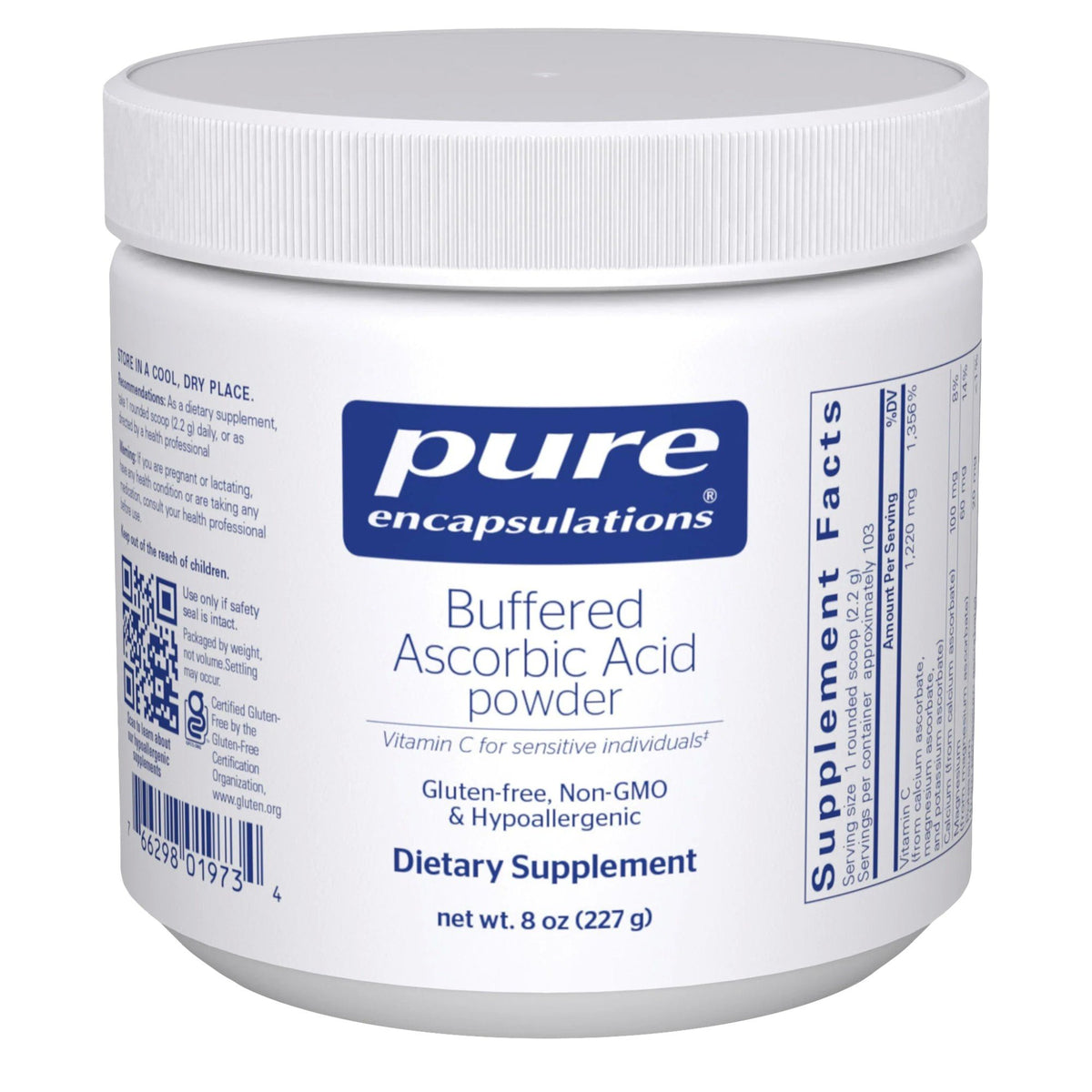 Pure Encapsulations Buffered Ascorbic Acid Powder 8 oz. (227 g) Powder