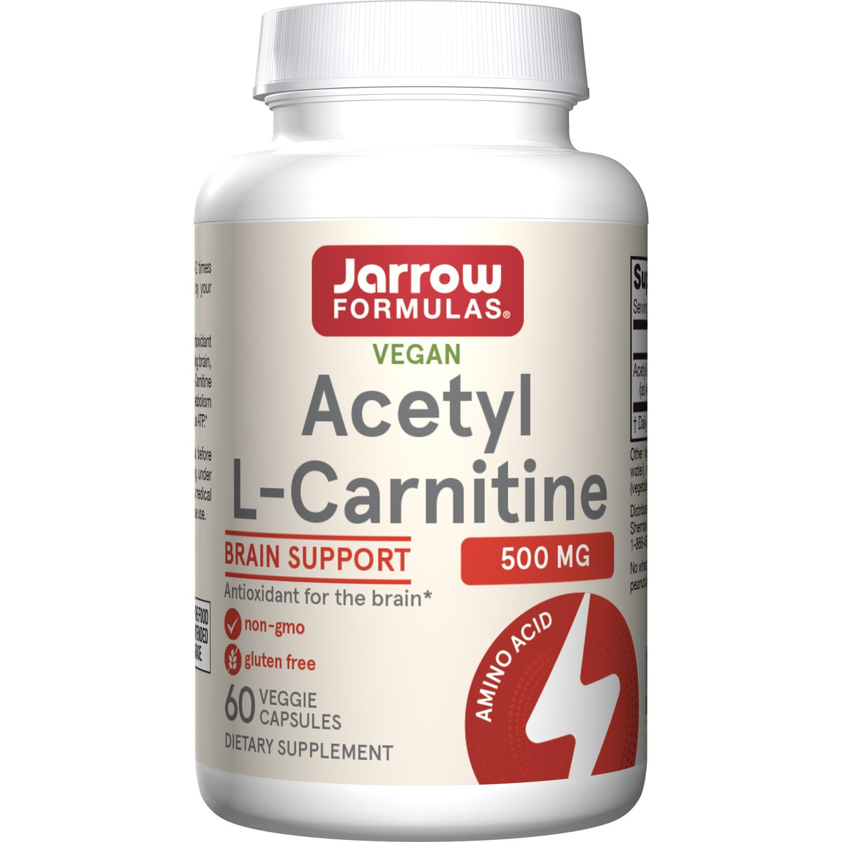 Jarrow Formulas Acetyl L-Carnitine 500mg 60 VegCap