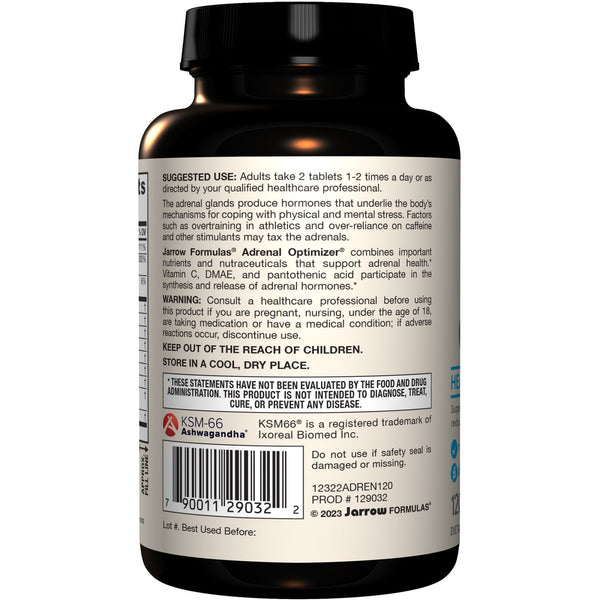 Jarrow Formulas Adrenal Optimizer 120 Tablet - VitaminLife