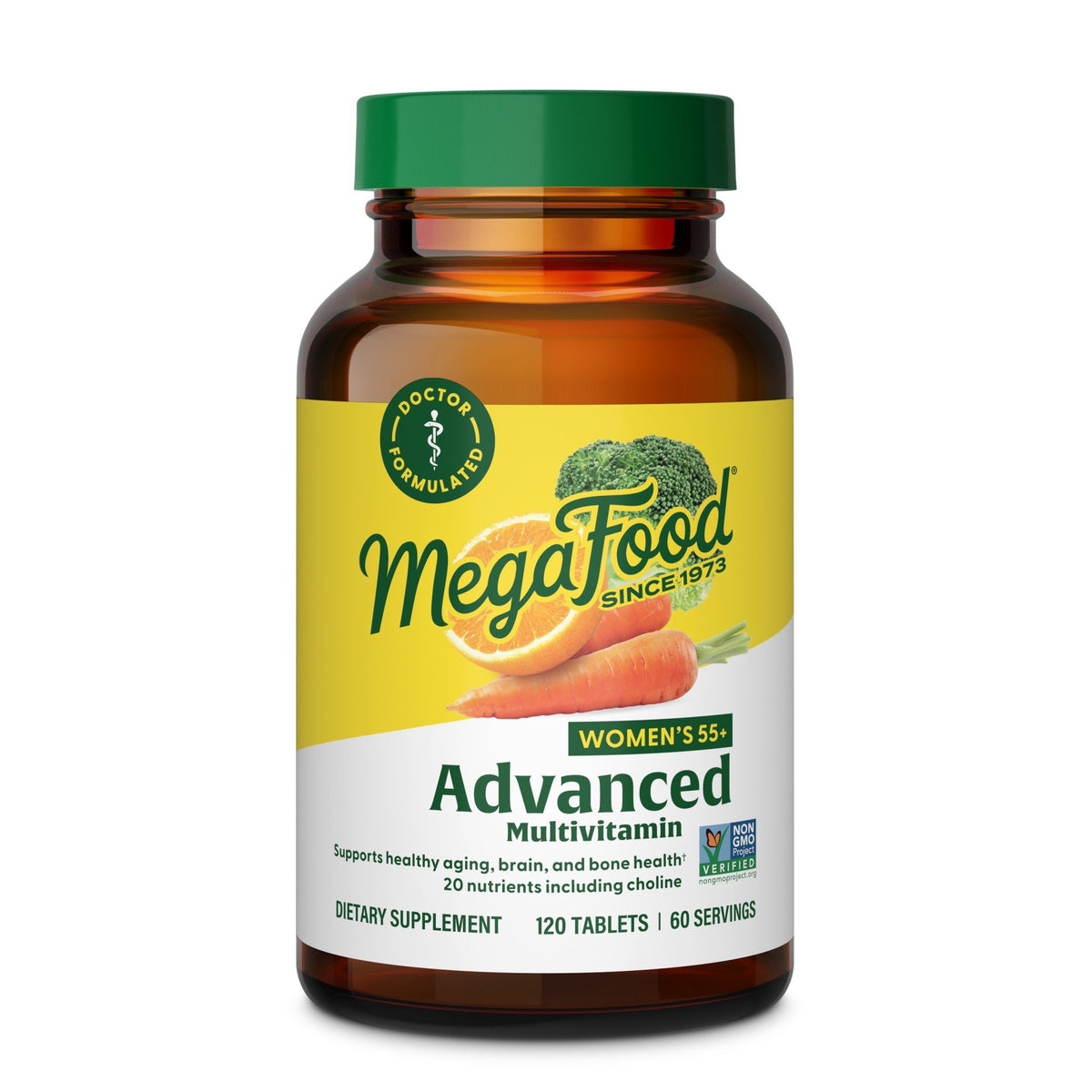 MegaFood Women's 55+ Advanced Multivitamin 120 Tablet