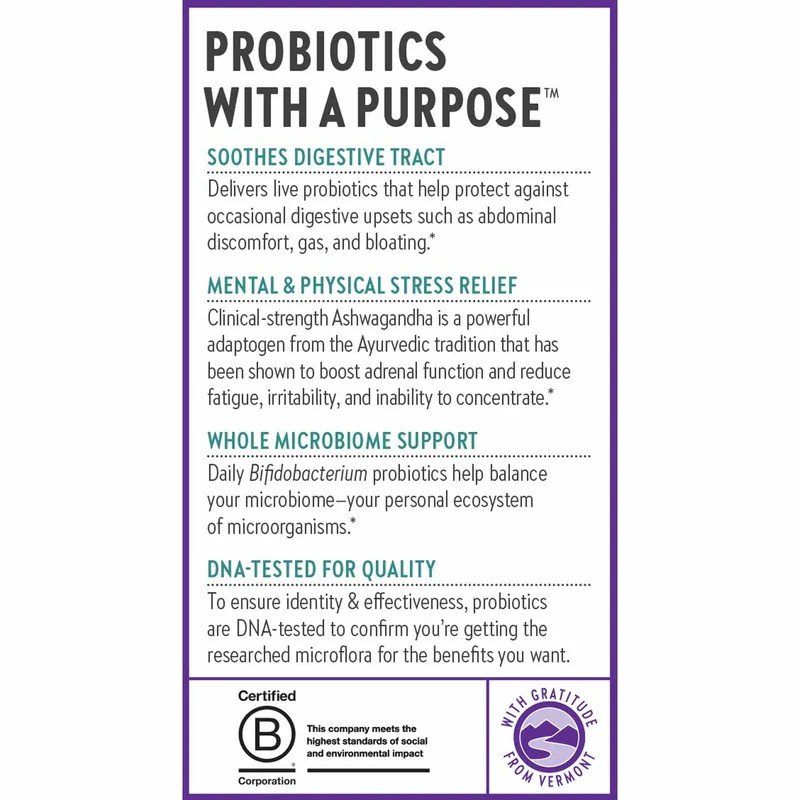 New Chapter All Flora Probiotic De-Stress-Ultra Concentrated Probiotics 30 Capsule