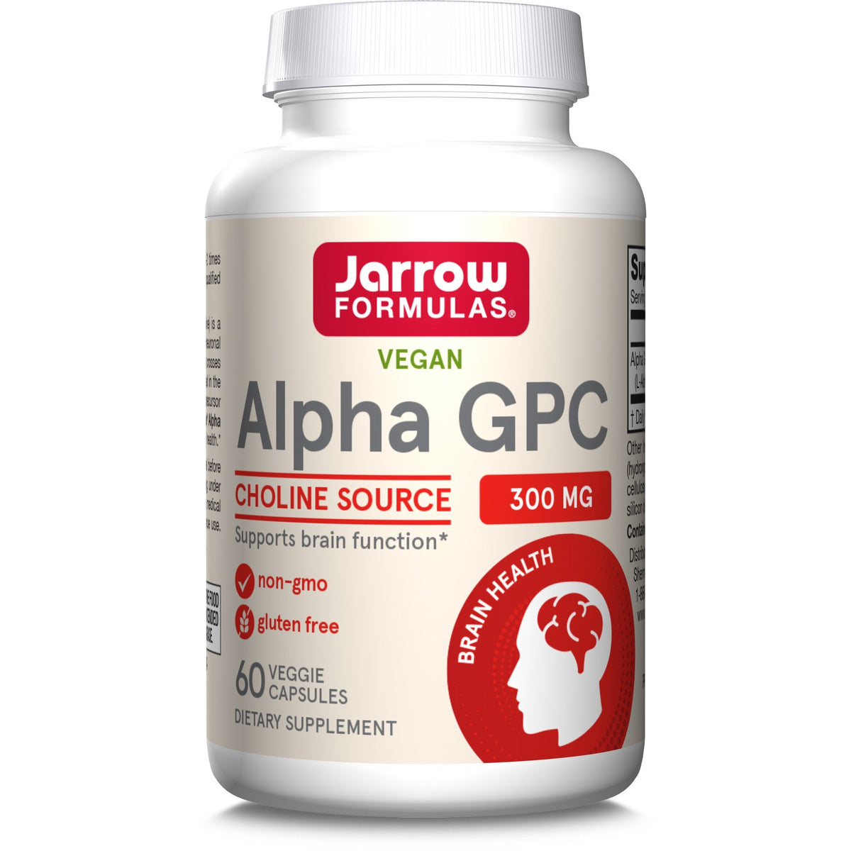 Jarrow Formulas Alpha GPC 300mg 60 VegCap