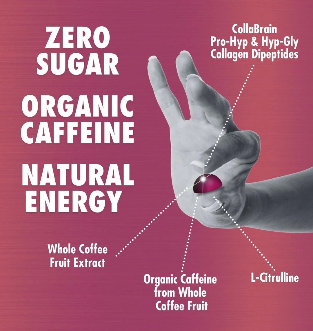 Health Direct AminoMind Energy Chews, Passionfruit Guava 56 Soft Chews