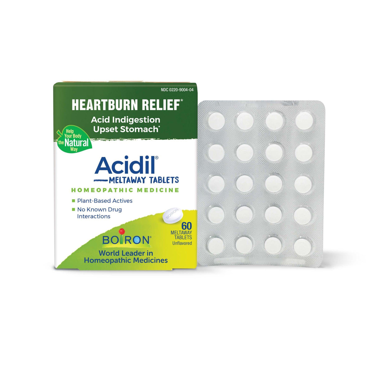 Boiron Acidil Homeopathic Medicine For Heartburn Relief 60 Tablet