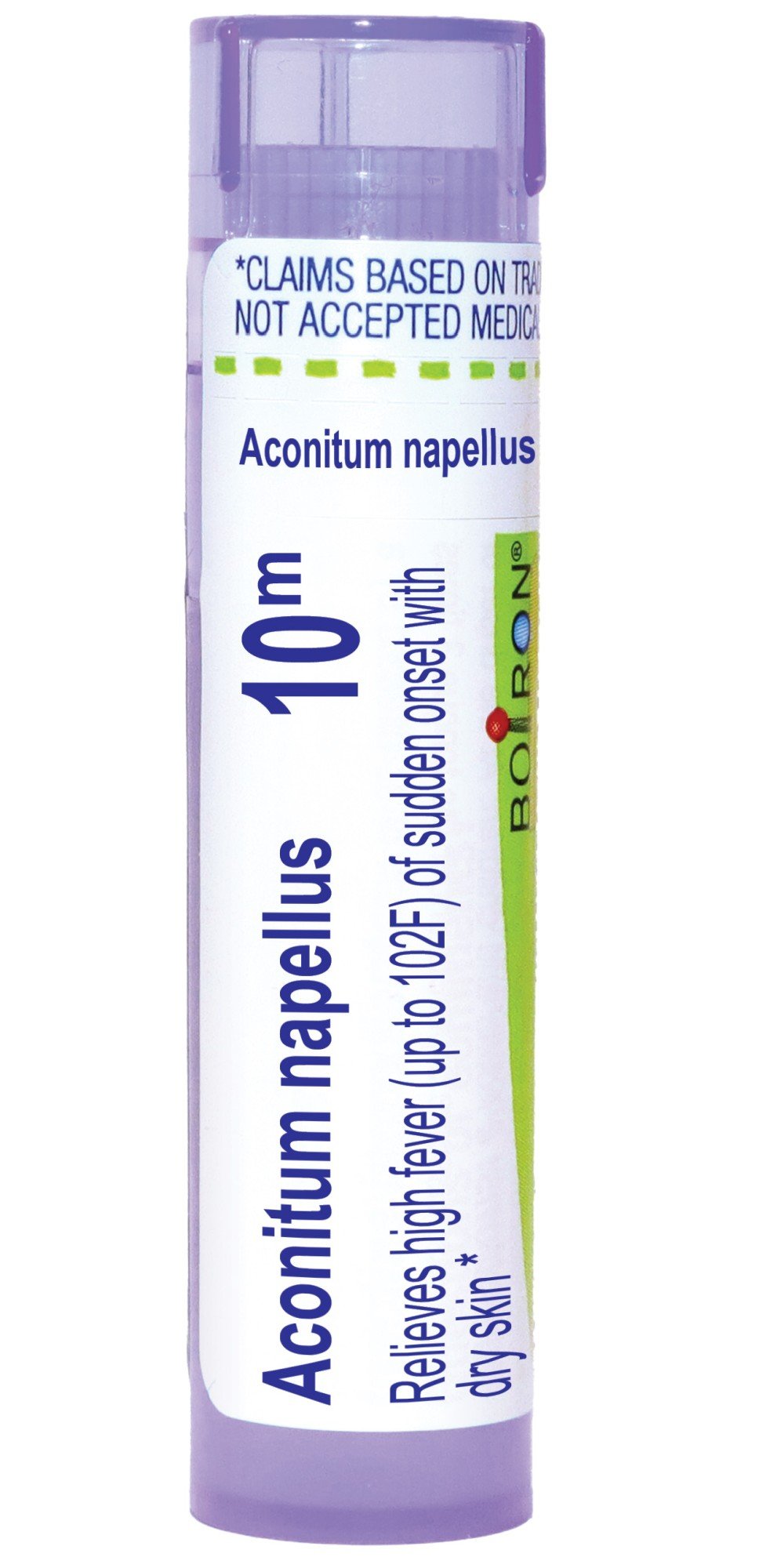 Boiron Aconitum Napellus 10M Homeopathic Single Medicine For Cough, Cold & Flu 80 Pellet