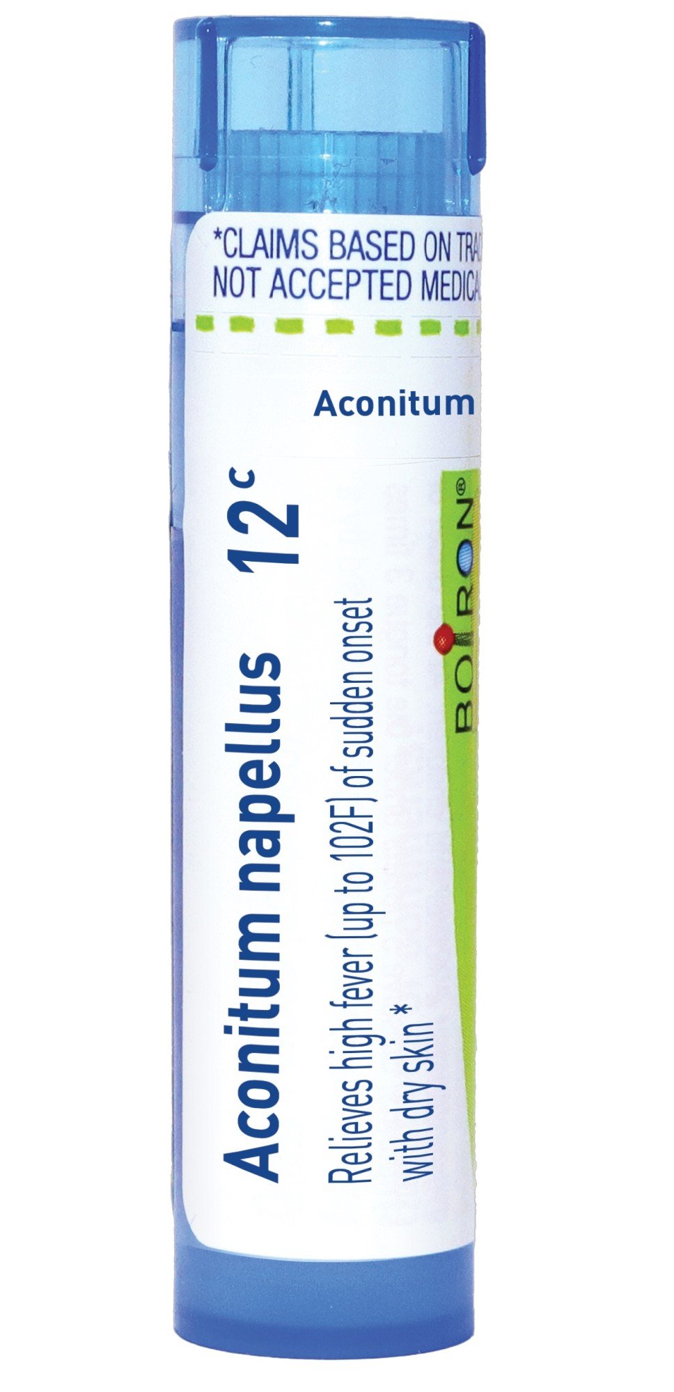 Boiron Aconitum Napellus 12C Homeopathic Single Medicine For Cough, Cold & Flu 80 Pellets