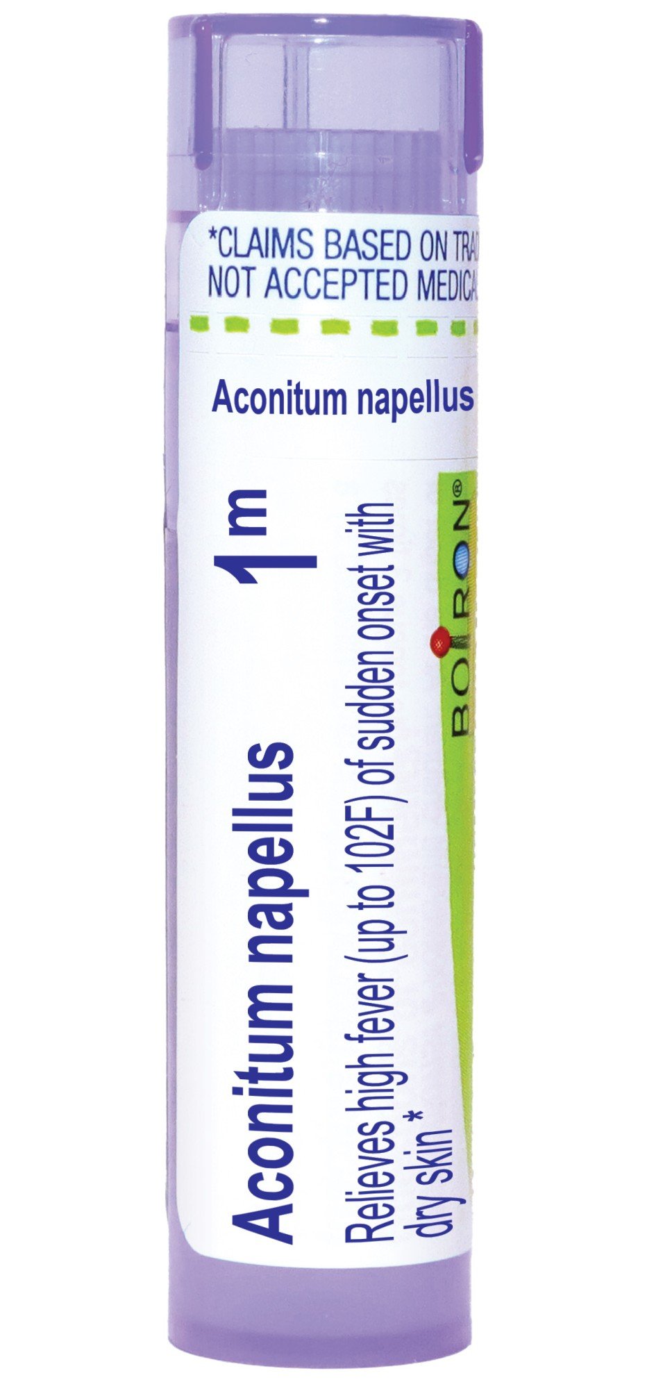 Boiron Aconitum Napellus 1M Homeopathic Single Medicine For Cough, Cold & Flu 80 Pellet