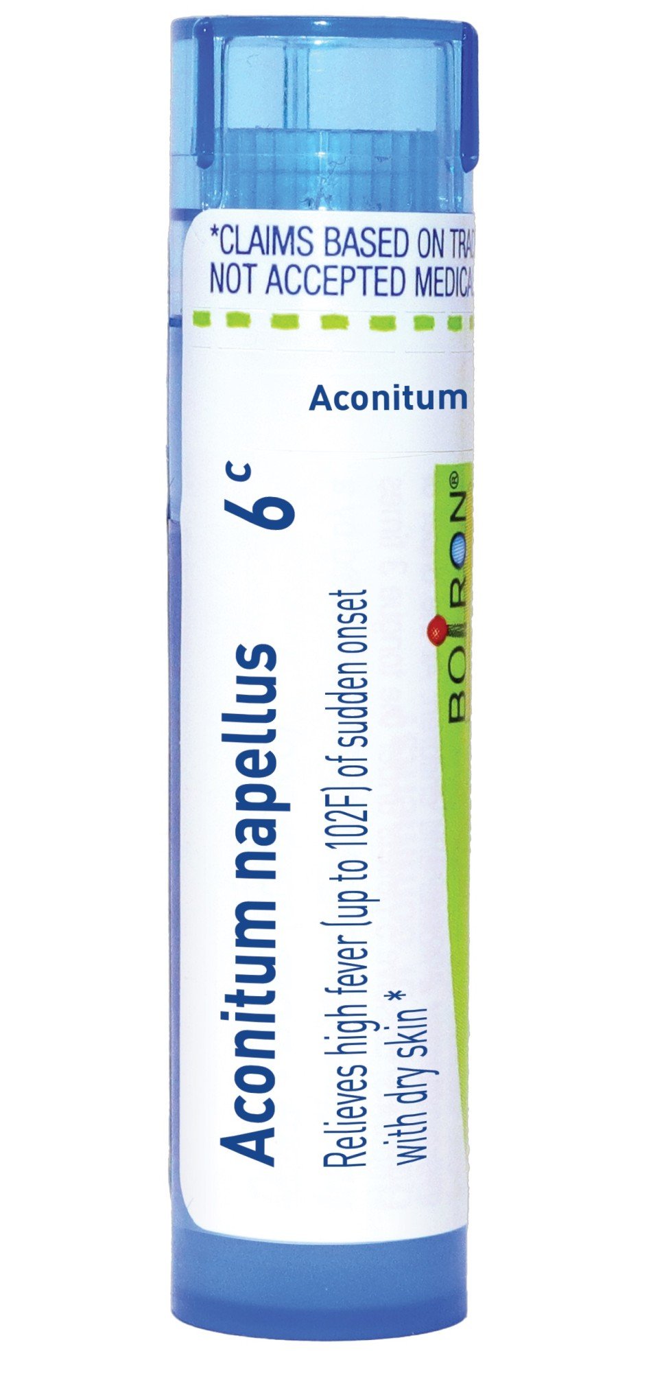 Boiron Aconitum Napellus 6C Homeopathic Single Medicine For Cough, Cold & Flu 1 Tube Pellet