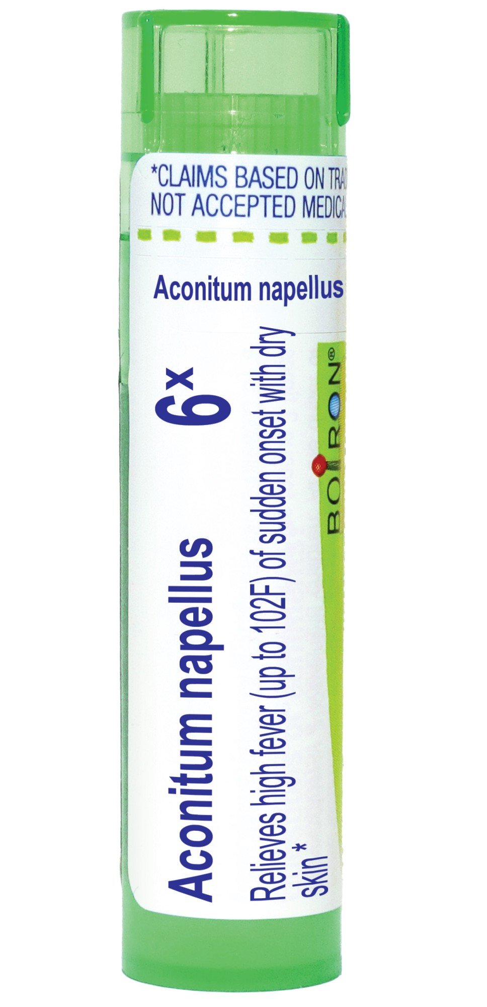 Boiron Aconitum Napellus 6X Homeopathic Single Medicine For Cough, Cold & Flu 80 Pellet