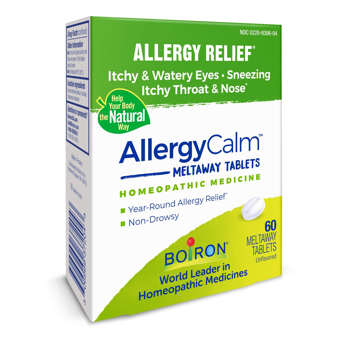 Boiron AllergyCalm Homeopathic Medicine For Allergy Relief 60 Tablet