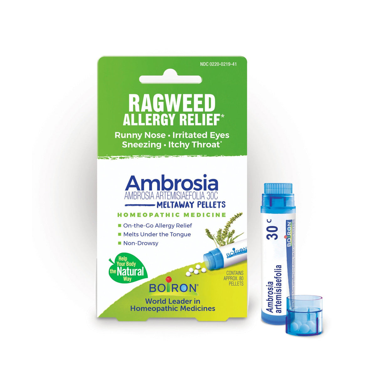 Boiron Ambrosia Artemisiaefolia 30C Single Pack Homeopathic Medicine For Ragweed Allergy Relief 80 Pellet