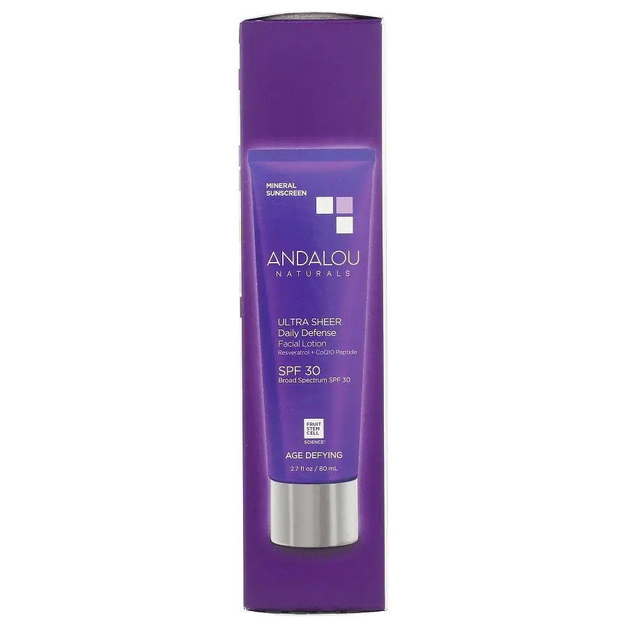 Andalou Naturals Ultra Sheer Daily Defense SPF 30 Facial Lotion 2.7 fl oz. Lotion