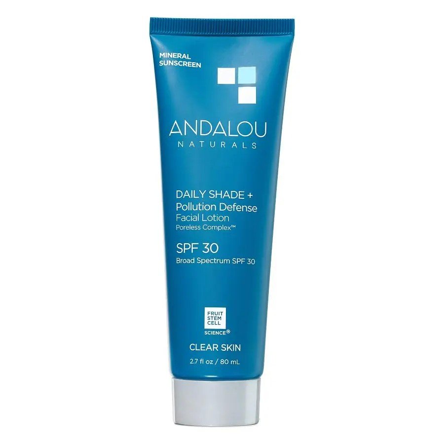 Andalou Naturals Sensitive Daily Shade + Biome Defense SPF 30 Facial Lotion 2.7 fl oz. Lotion