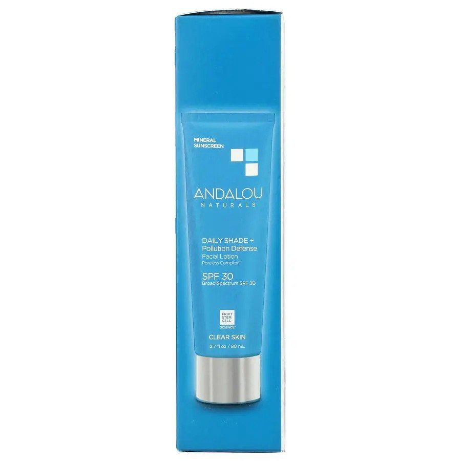 Andalou Naturals Sensitive Daily Shade + Biome Defense SPF 30 Facial Lotion 2.7 fl oz. Lotion